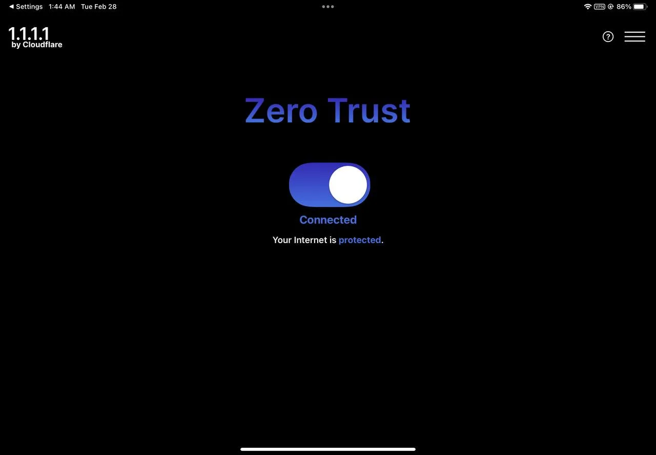 Cloudflare WARP Zero Trust