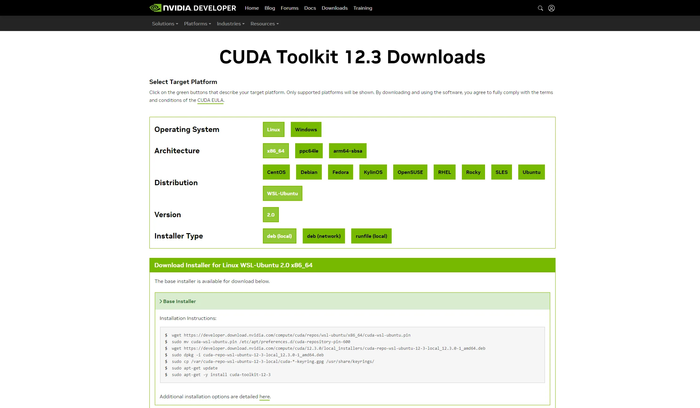 CUDA Toolkit 12.3.0